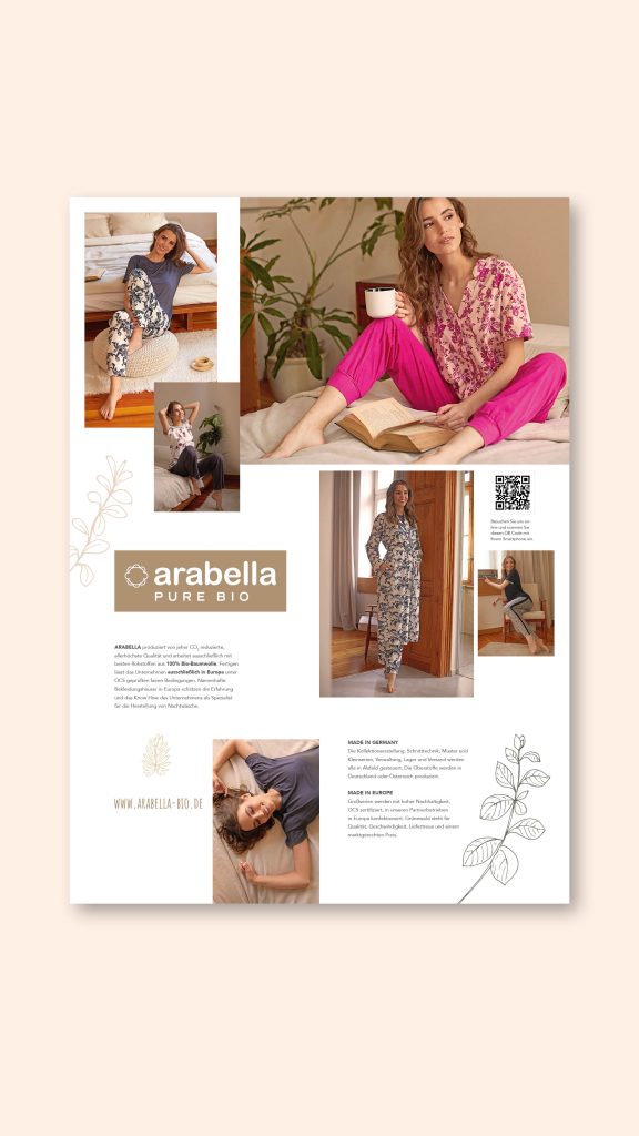 Fotoproduktion und Kamapgne für ein Fashion-Bio-Label ARABELLA